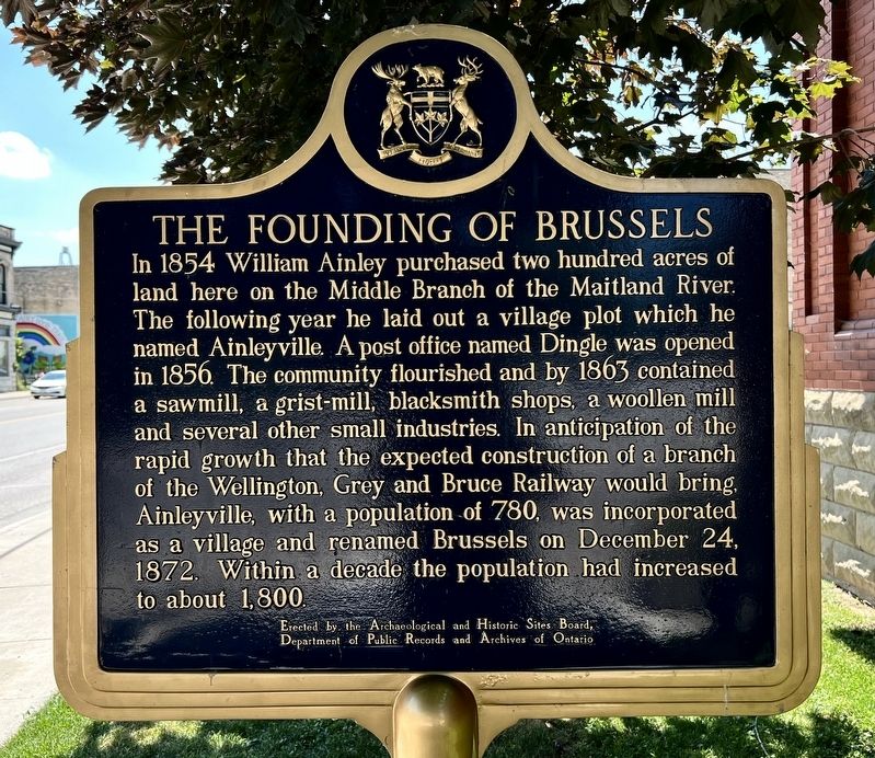 The Founding of Brussels Marker. Click for full size. The Founding of Brussels Marker image. Click for full size.