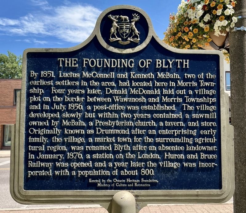 The Founding of Blyth Marker. Click for full size. The Founding of Blyth Marker image. Click for full size.