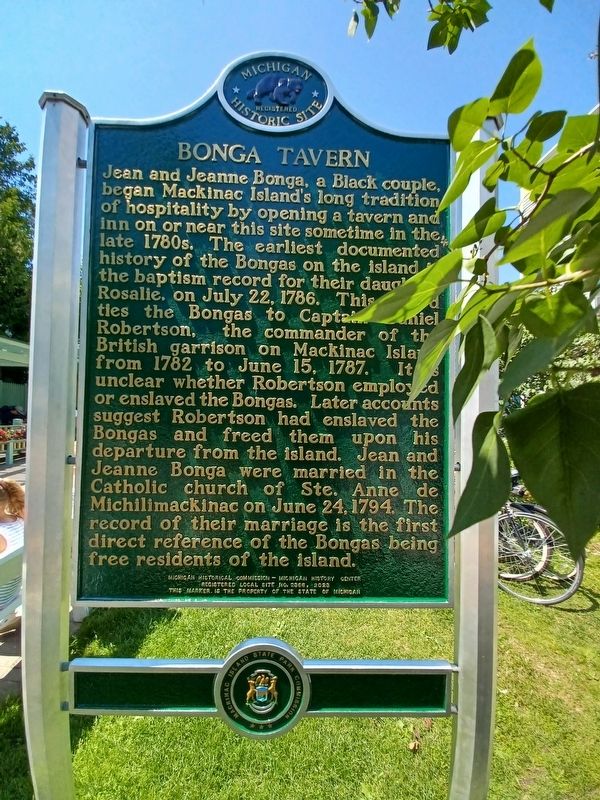 Bonga Tavern Marker, Side One image. Click for full size.