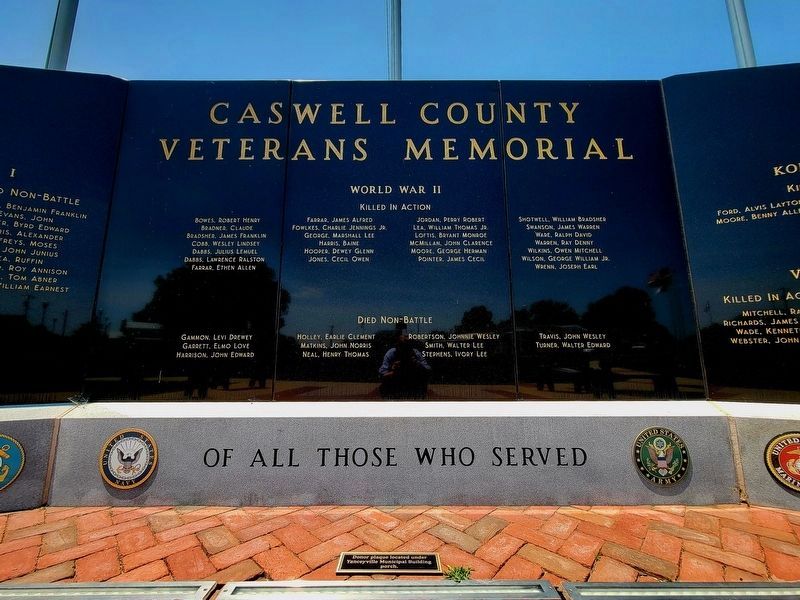 Caswell County Veterans Memorial image. Click for full size.