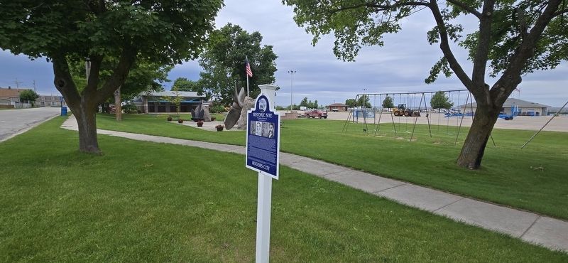 The Founders of Rogers City Marker at Lakeside Park. Click for full size. The Founders of Rogers City Marker at Lakeside Park image. Click for full size.