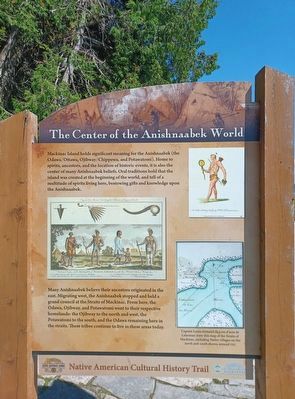 The Center of the Anishnaabek World Marker, Side One image. Click for full size.