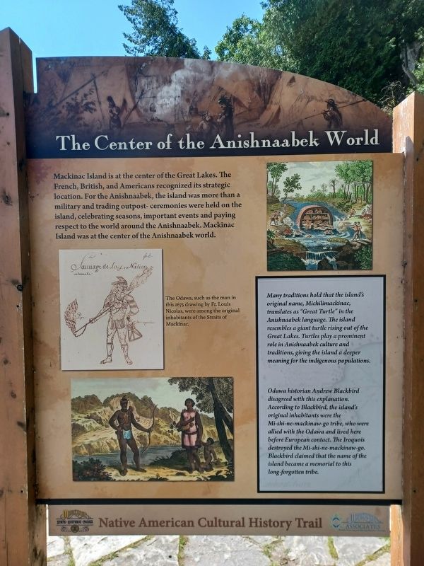 The Center of the Anishnaabek World Marker, Side Two image. Click for full size.