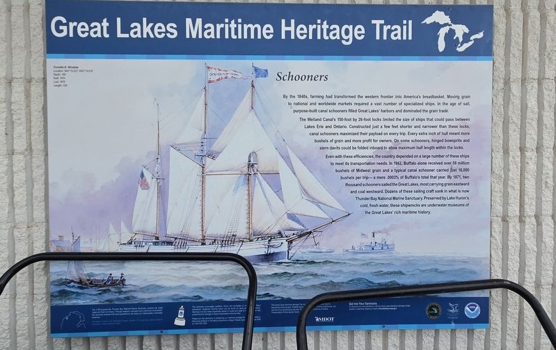 Schooners Marker image. Click for full size.