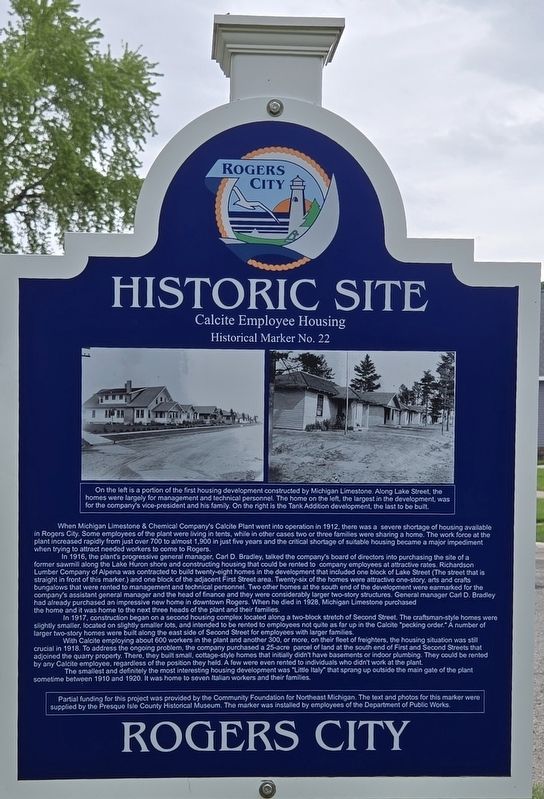 Calcite Employee Housing Marker image. Click for full size.