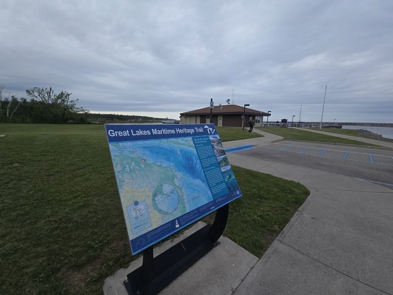 Thunder Bay National Marine Sanctuary Marker. Click for full size. Thunder Bay National Marine Sanctuary Marker image. Click for full size.