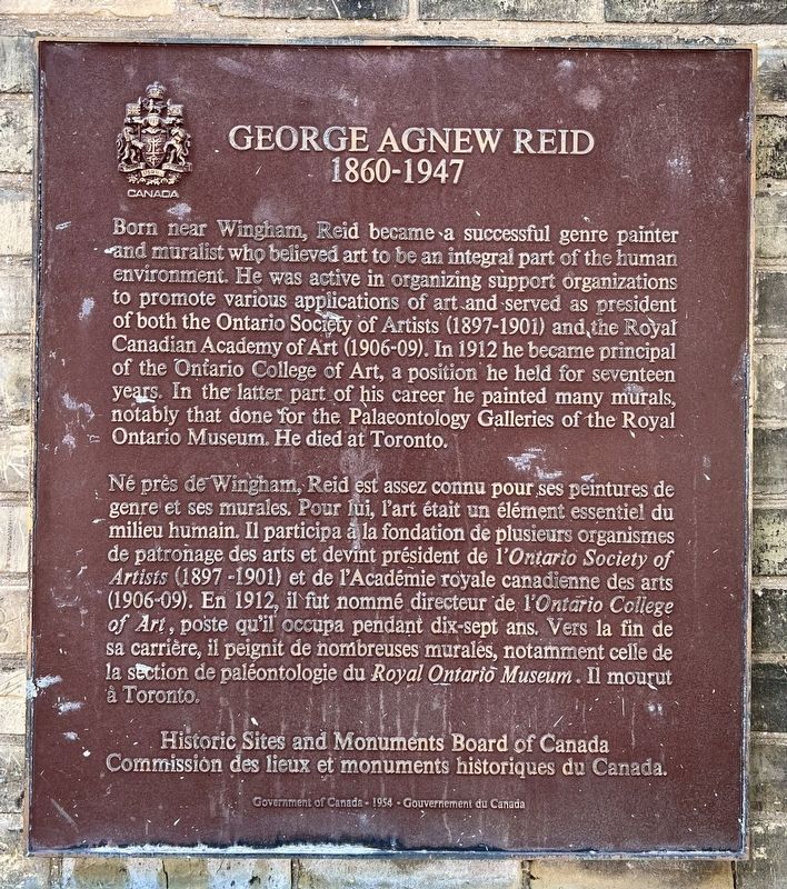 George Agnew Reid Marker image. Click for full size.