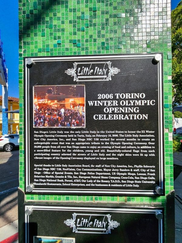 2006 Torino Winter Olympic Opening Celebration Marker image. Click for full size.