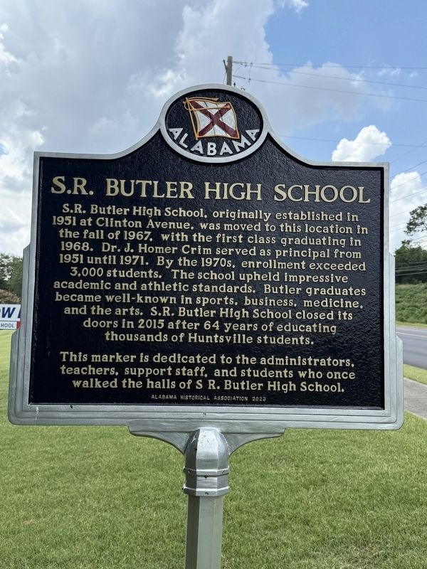 S.R. Butler High School Marker. Click for full size. S.R. Butler High School Marker image. Click for full size.