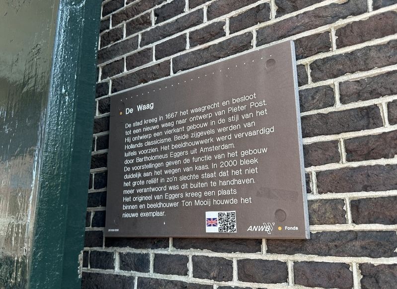 De Waag / The Weighing House Marker image. Click for full size.