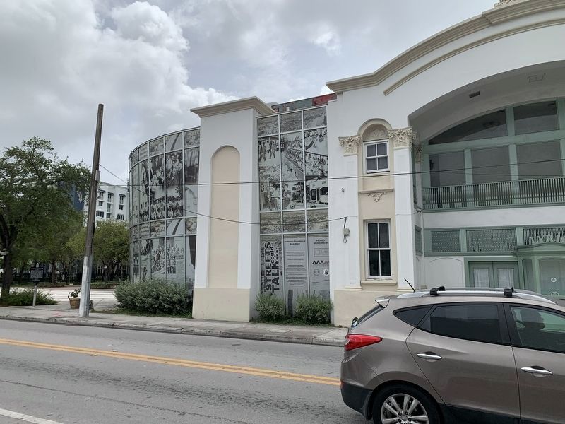 Overtown Lyric Theater. Marker on the left of picture.. Click for full size. Overtown Lyric Theater. Marker on the left of picture. image. Click for full size.
