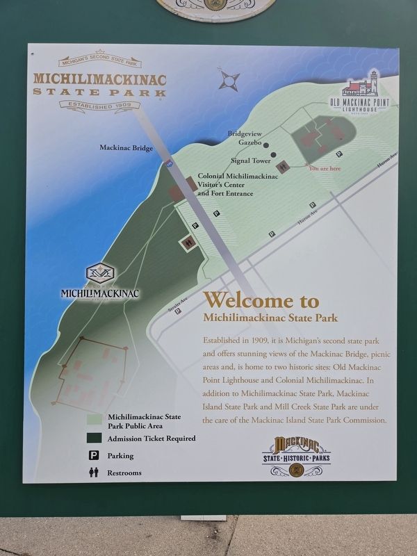 Michilimacminac State Park Marker image. Click for full size.