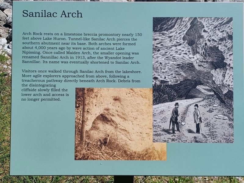 Sanilac Arch Marker. Click for full size. Sanilac Arch Marker image. Click for full size.