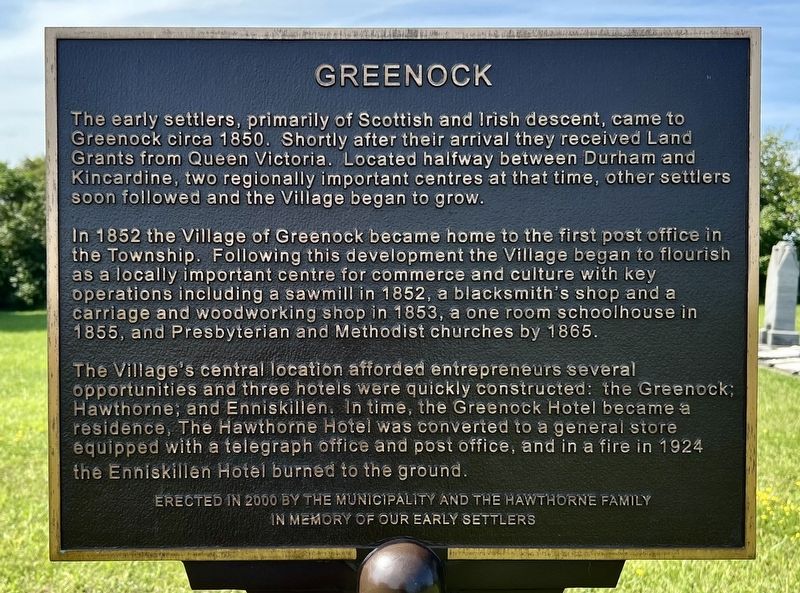 Greenock Marker image. Click for full size.