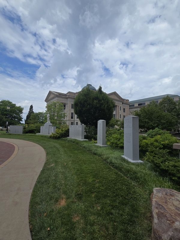 Boone County Vietnam Memorial with other veterans memorial, second from the right image. Click for full size.