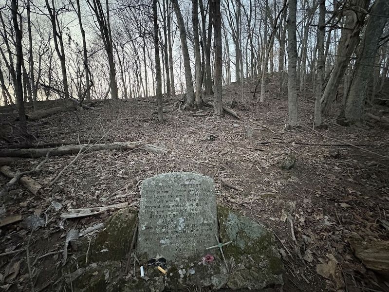 Dunham Cemetery with the grave of Alexander Dunham and two of his children image. Click for full size.