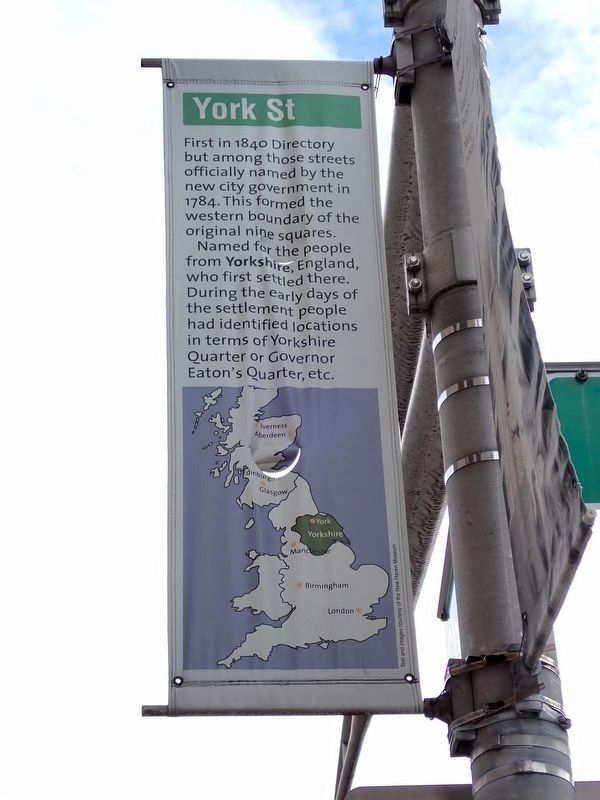 York St Marker. Click for full size. York St Marker image. Click for full size.