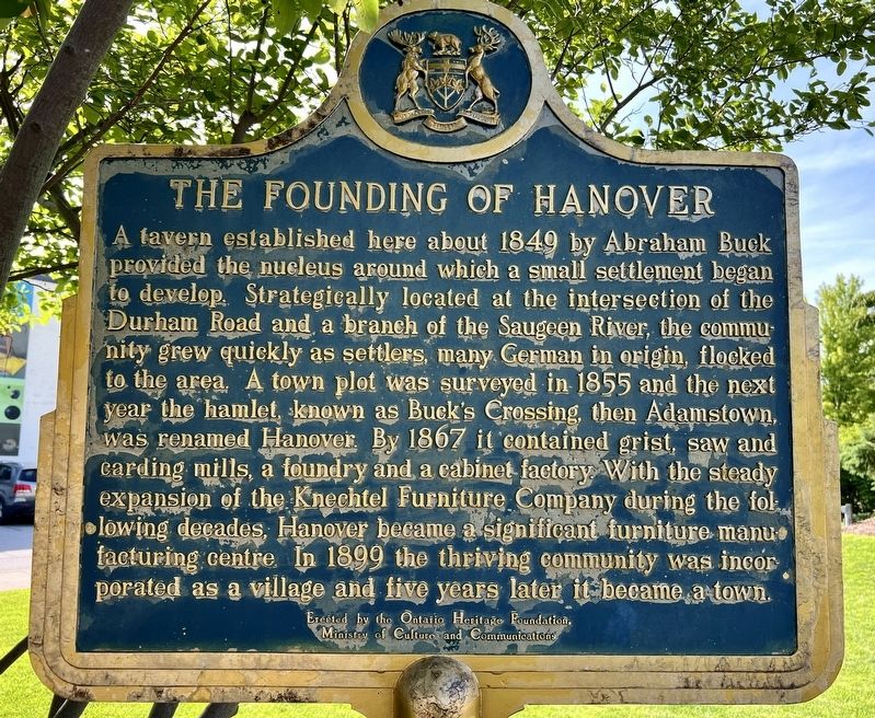 The Founding of Hanover Marker image. Click for full size.