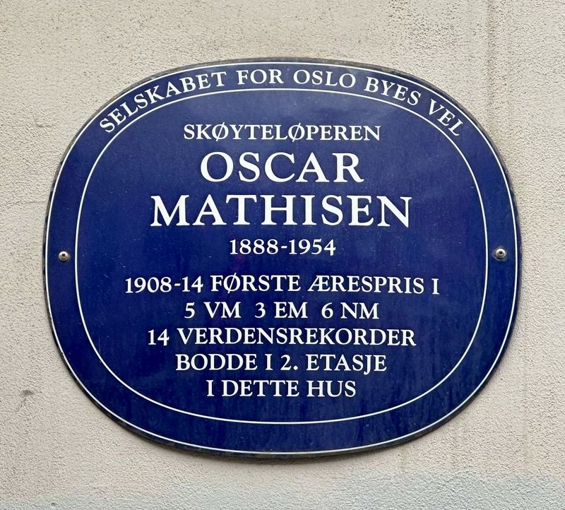 Oscar Mathisen Marker image. Click for full size.