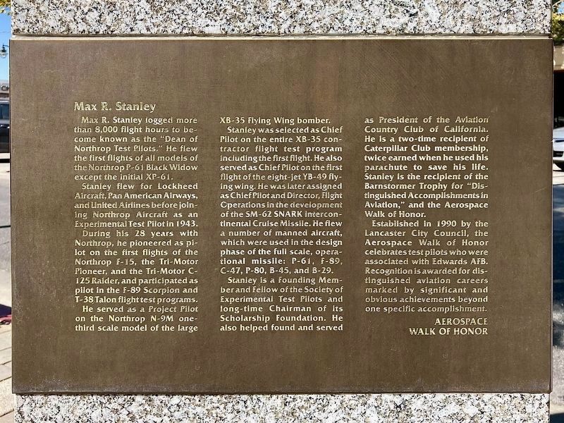 Max R. Stanley Marker image. Click for full size.