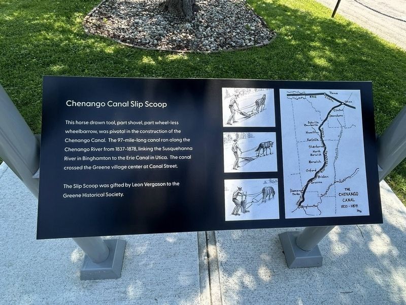 Chenango Canal Slip Scoop Marker. Click for full size. Chenango Canal Slip Scoop Marker image. Click for full size.