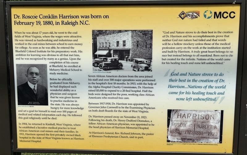 Harrison Memorial Hospital Marker image. Click for full size.