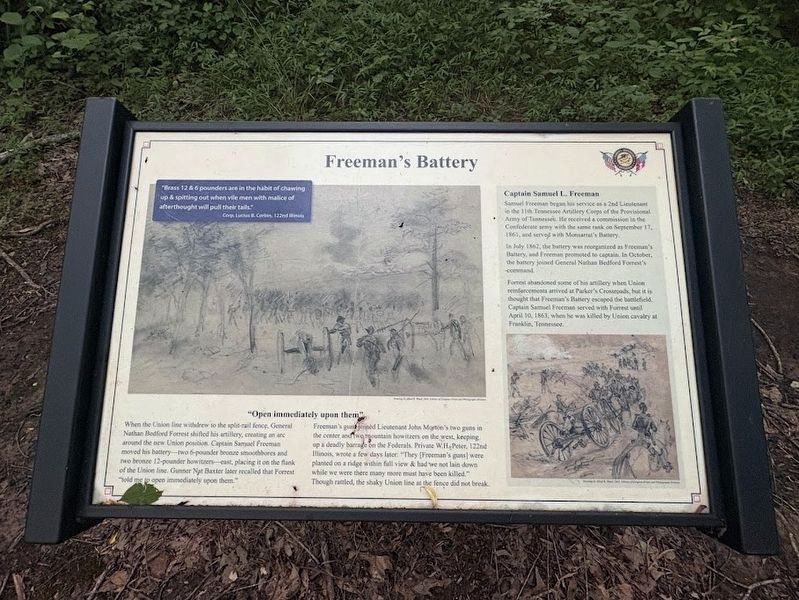 Freeman's Battery Marker image. Click for full size.