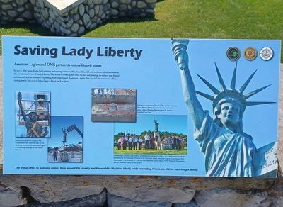 Saving Lady Liberty Marker. Click for full size. Saving Lady Liberty Marker image. Click for full size.