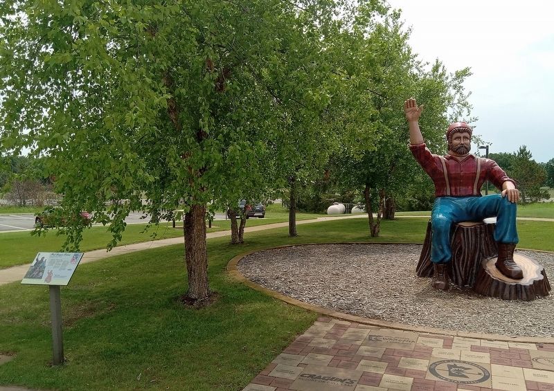 Paul Bunyan Statue and Marker at the Brainerd Lakes Welcome Center. Click for full size. Paul Bunyan Statue and Marker at the Brainerd Lakes Welcome Center image. Click for full size.