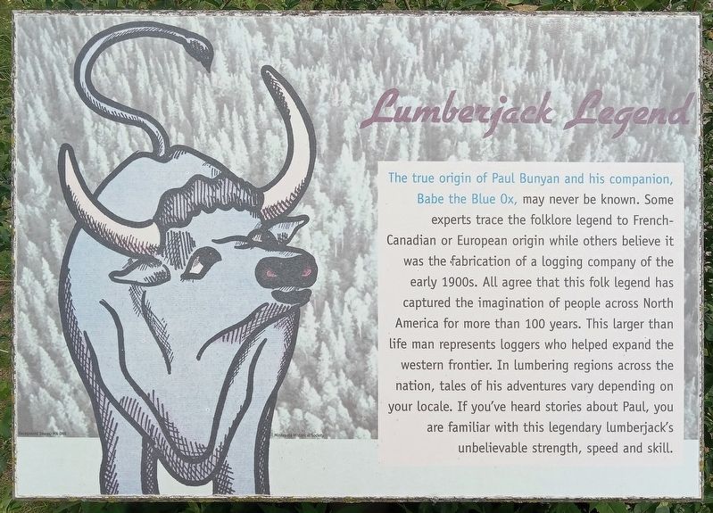 Lumberjack Legend Marker. Click for full size. Lumberjack Legend Marker image. Click for full size.