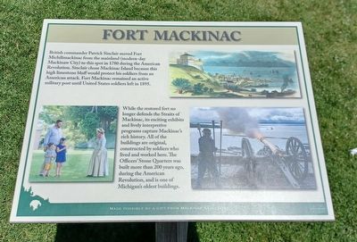 Fort Mackinac Marker. Click for full size. Fort Mackinac Marker image. Click for full size.