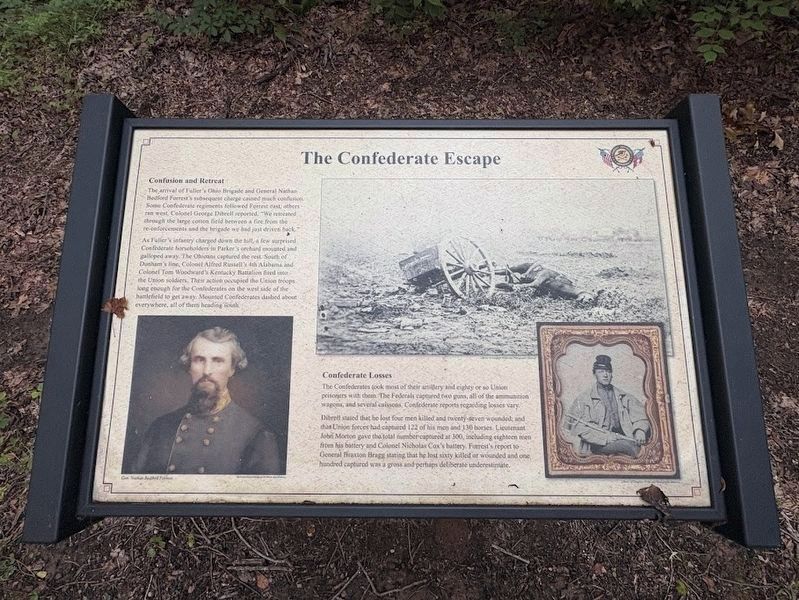 The Confederate Escape Marker image. Click for full size.