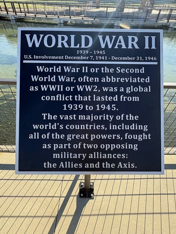 World War II Marker. Click for full size. World War II Marker image. Click for full size.