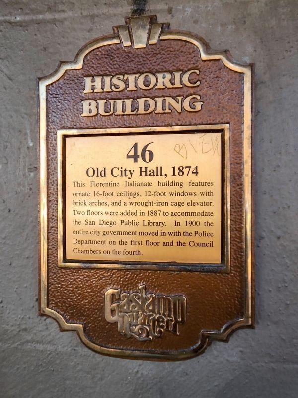 Old City Hall Marker image. Click for full size.