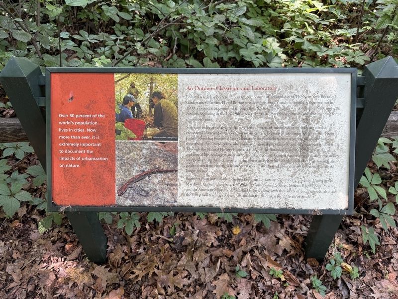 An Outdoor Classroom and Laboratory Marker. Click for full size. An Outdoor Classroom and Laboratory Marker image. Click for full size.