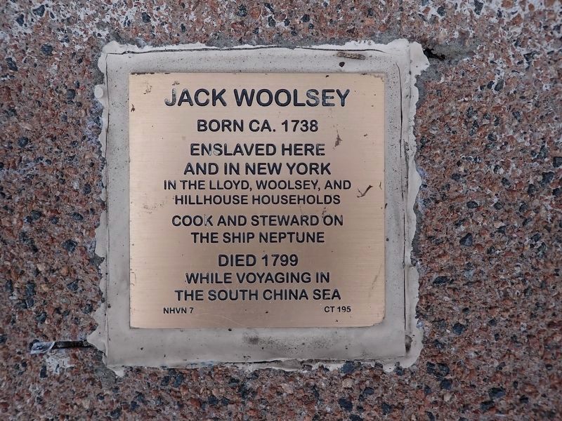 Jack Woolsey Witness Stone. Click for full size. Jack Woolsey Witness Stone image. Click for full size.