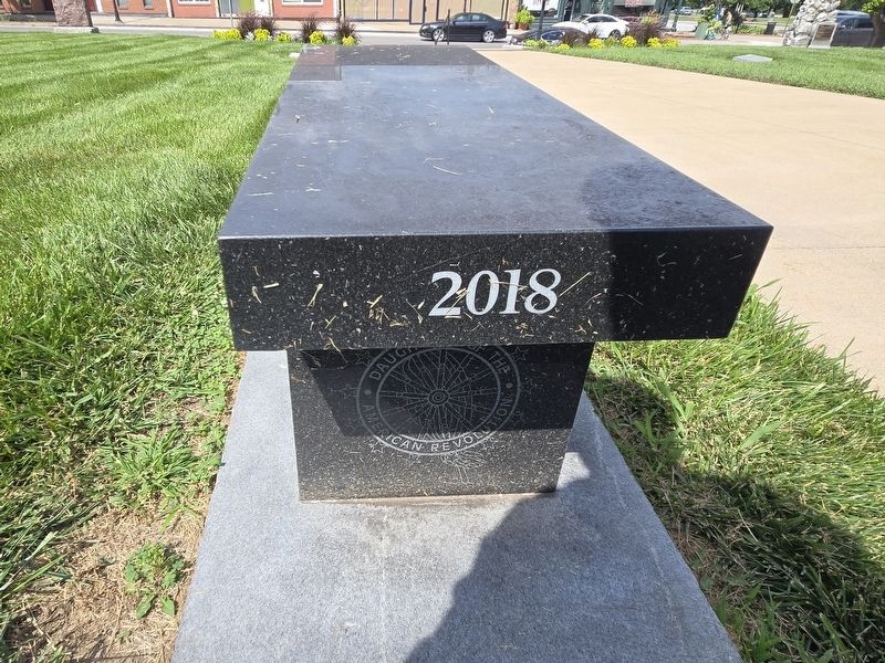 World War II Memorial Bench 2018 (the placement of the bench)) image. Click for full size.