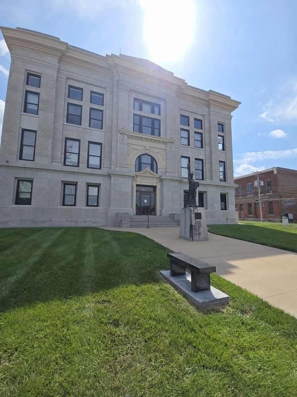 Vietnam War Memorial Bench at the Cooper County Courthouse. Click for full size. Vietnam War Memorial Bench at the Cooper County Courthouse image. Click for full size.