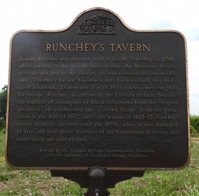 Runchey's Tavern - Marker image. Click for full size.