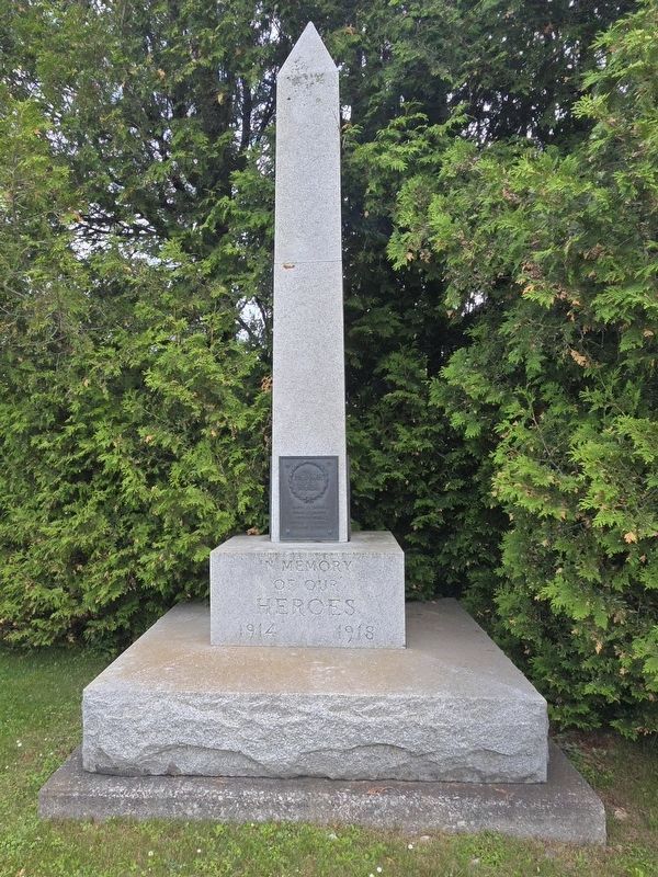 Schoolcraft County World War Honor Roll Memorial image. Click for full size.
