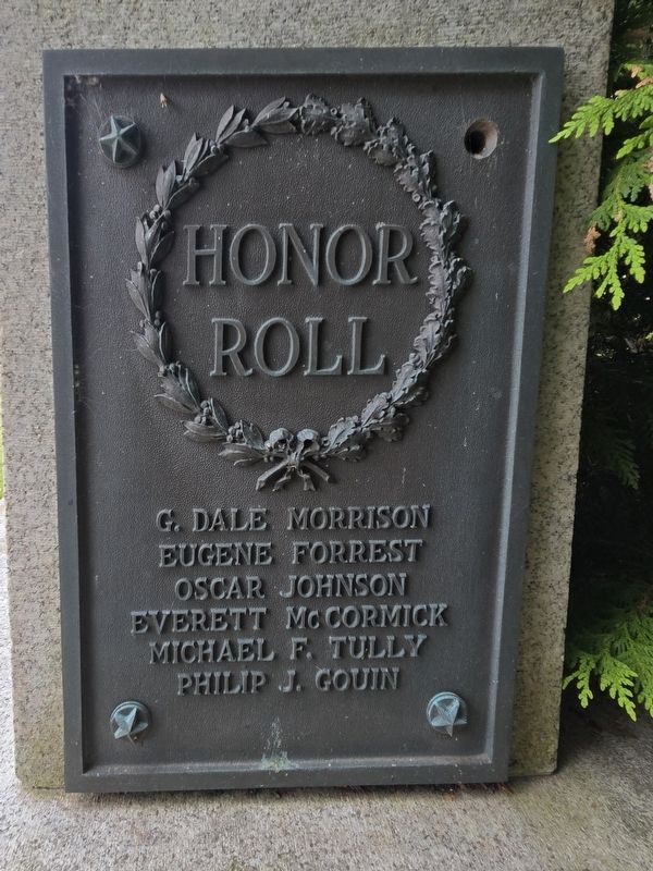 Schoolcraft County World War Honor Roll (right side) image. Click for full size.