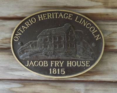 Jacob Fry House 1815 - Marker. Click for full size. Jacob Fry House 1815 - Marker image. Click for full size.