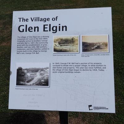 The Village of Glen Elgin - Marker image. Click for full size.