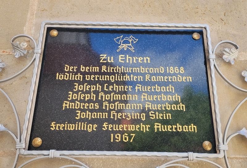 Romanischer Kirchturm / Romanesque Church Tower Marker - 2nd Plaque image. Click for full size.