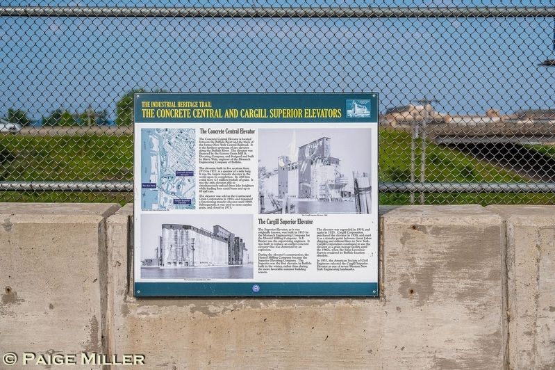 The Concrete Central and Cargill Superior Elevators Marker. Click for full size. The Concrete Central and Cargill Superior Elevators Marker image. Click for full size.