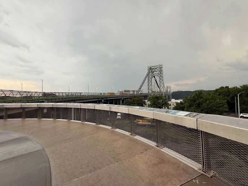 Markers on display at George Washington Bridge Park. Click for full size. Markers on display at George Washington Bridge Park image. Click for full size.