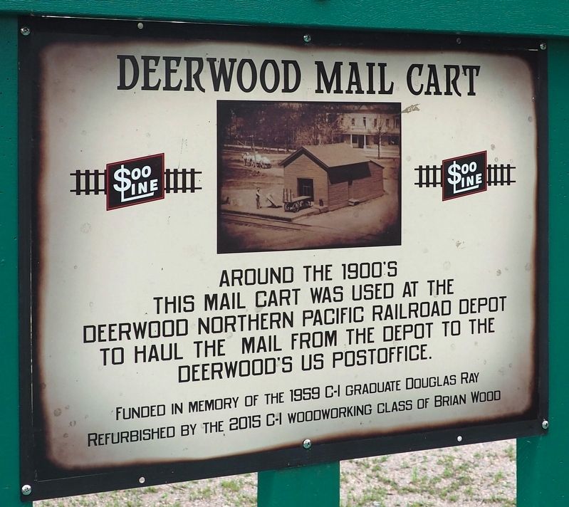 Deerwood Mail Cart Marker image. Click for full size.
