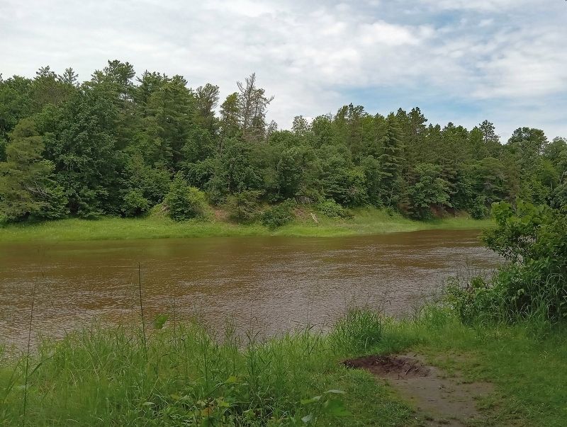 Site of the Red River Trail Crossing just west of the marker. Click for full size. Site of the Red River Trail Crossing just west of the marker image. Click for full size.