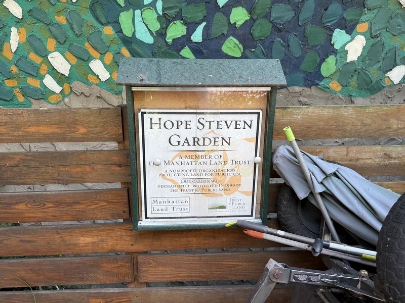 Hope Steven Garden Marker image. Click for full size.