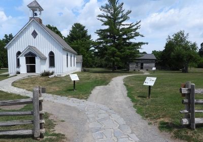 Fairchild Cabin c. 1800s - Marker in context image. Click for full size.